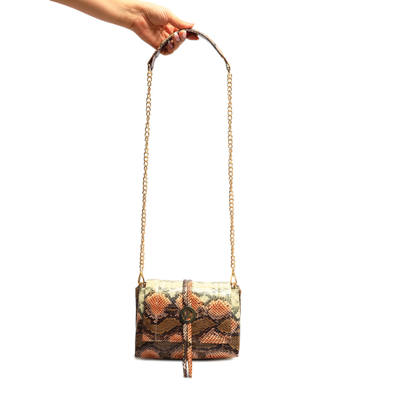 Snake Sling-Brown and Cream