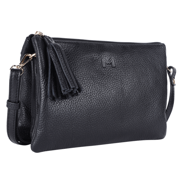 Massi Miliano Women’s Crossbody Bag – Amalfi – Black