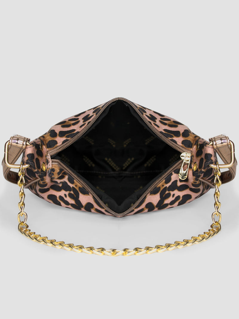 Cheetah Chunky Chain Mini Shoulder Bag | Modern Myth