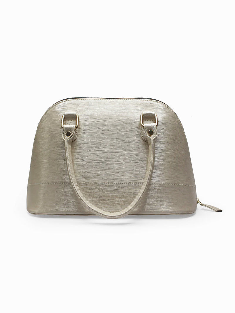 Senora Gold Faux Leather Women Handbag | Modern Myth