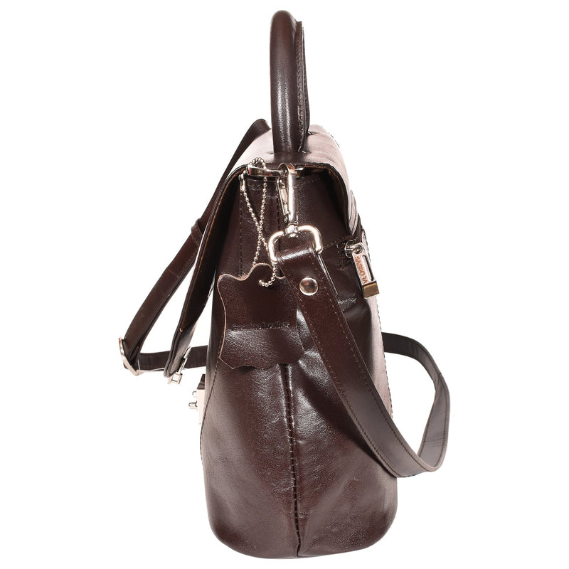 Sassora Premium Leather Ladies Brown Sling Bag