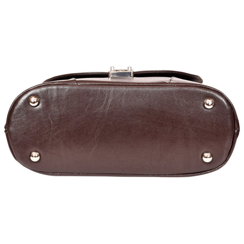 Sassora Premium Leather Ladies Brown Sling Bag