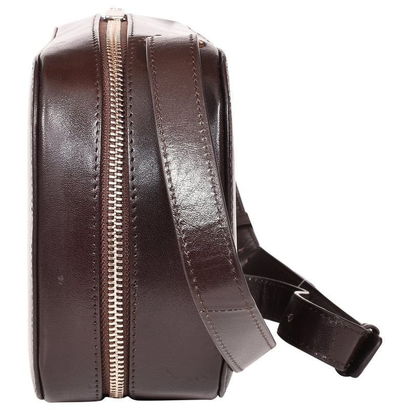 Sassora Genuine Leather Brown Women Sling Bag