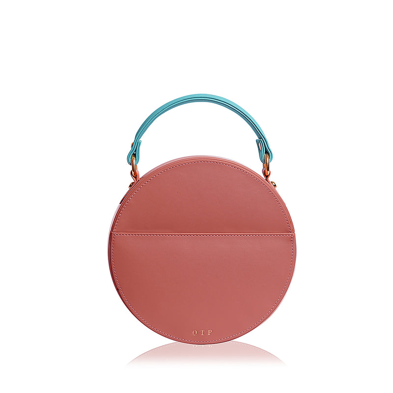 Dreamy Pastel Round Handbag-Pink