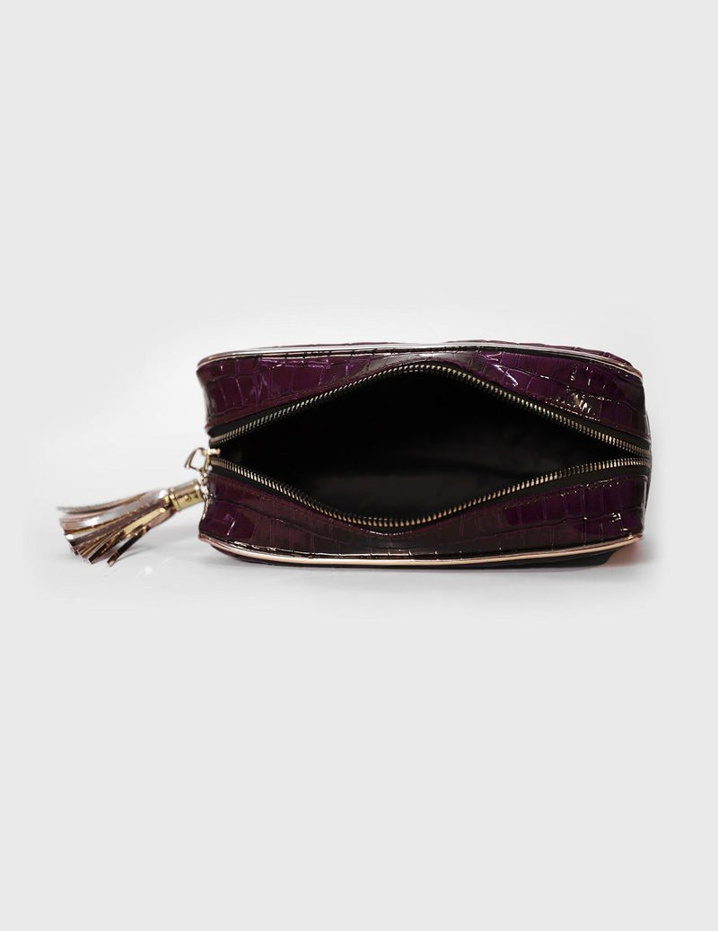 Purple & Rosegold Secret Admirer makeup pouch | Modern Myth