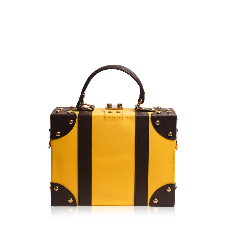Vintage Trunk Handbag Yellow