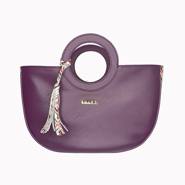 Crescent Basket Bag- Violet